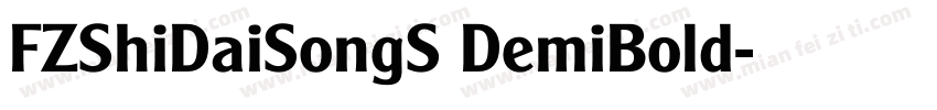FZShiDaiSongS DemiBold字体转换